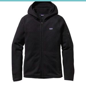 Black Patagonia better sweater hoodie zip up